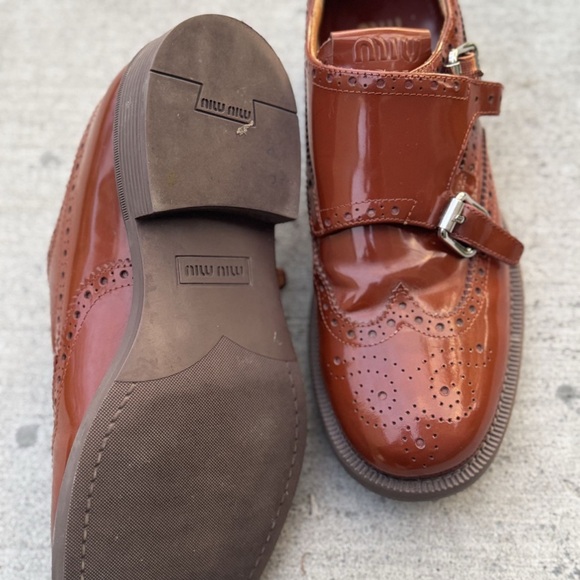 Miu Miu x Churchs - Double Monk Leather Brouge - Picture 8 of 10